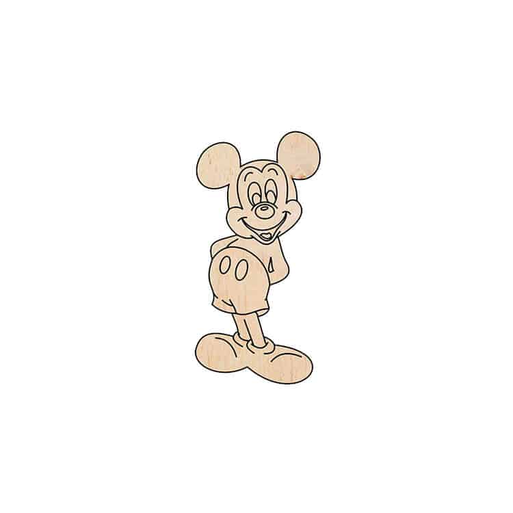 Ξύλινο Στοιχείο Mickey Mouse