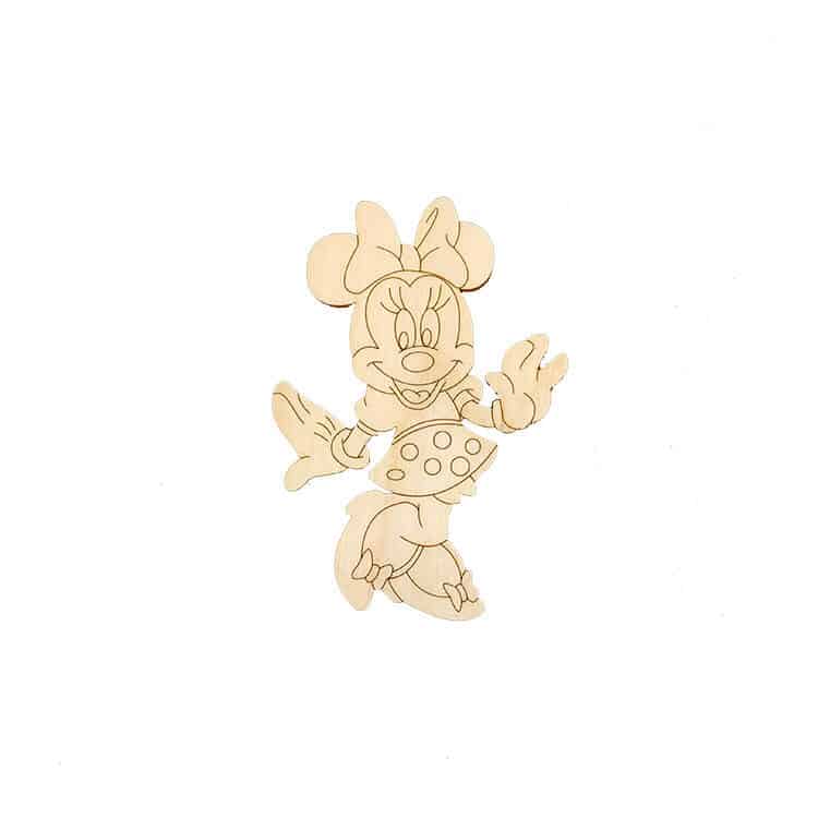 Ξύλινο Στοιχείο Minnie Mouse