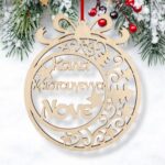 Χριστουγεννιάτικο Στολίδι Μπάλα Tribal Καλά Χριστούγεννα Ξύλινο Χριστουγεννιάτικο Στολίδι Μπάλα Tribal Καλά Χριστούγεννα