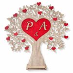 Δώρο Αγίου Βαλεντίνου Δέντρο Κόκκινη Καρδιά Ξύλου