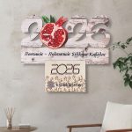 Ξύλινο Ημερολόγιο 2026 Ρόδι Vintage Ξύλο