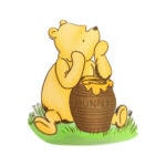 Ξύλινο Έγχρωμο Στοιχείο Αρκουδάκι Winnie