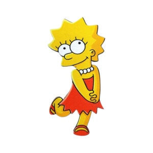 Ξύλινο Έγχρωμο Στοιχείο Lisa Sympsons
