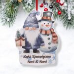 Χριστουγεννιάτικο Στολίδι Gnome με Χιονάνθρωπο Χριστουγεννιάτικο Στολίδι Gnome με Χιονάνθρωπο