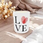 Δώρο Αγίου Βαλεντίνου Κερί Love με Φωτογραφία