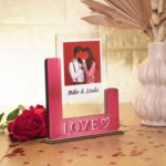 Δώρο Αγίου Βαλεντίνου Κορνίζα Love Καρδιά με Φωτογραφία Πλεξιγκλάς Δώρο Αγίου Βαλεντίνου Κορνίζα Love Καρδιά με Φωτογραφία Πλεξιγκλάς
