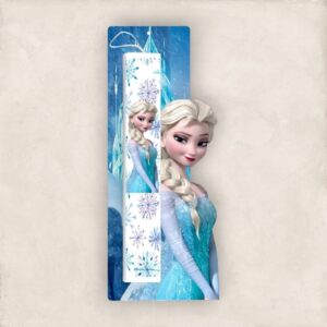 Έγχρωμη Πασχαλινή Λαμπάδα Frozen με Όνομα