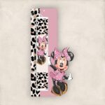 Έγχρωμη Πασχαλινή Λαμπάδα Minnie Χορεύτρια με Όνομα