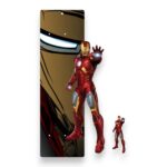 Πασχαλινή Βάση Λαμπάδας Iron Man με Ξύλινο Στοιχείο