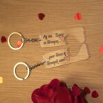 Σετ 2 Μπρελόκ Αγίου Βαλεντίνου Με αφιέρωση