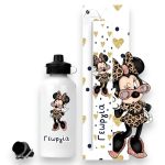 Σετ Πασχαλινή Λαμπάδα και Παγούρι Minnie Mouse Diva με Όνομα
