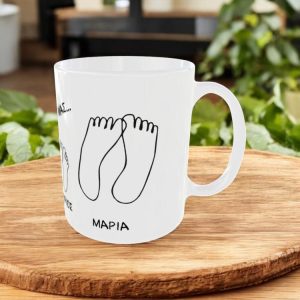 Προσωποποιημένη Κούπα Family Feet με Ονόματα