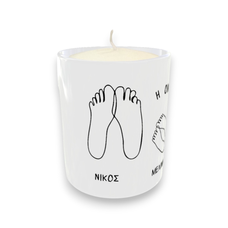 Προσωποποιημένο Κερί Family Feet με Ονόματα Προσωποποιημένο Κερί Family Feet με Ονόματα