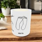 Προσωποποιημένο Κερί Family Feet με Ονόματα Προσωποποιημένο Κερί Family Feet με Ονόματα