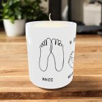 Προσωποποιημένο Κερί Family Feet με Ονόματα Προσωποποιημένο Κερί Family Feet με Ονόματα