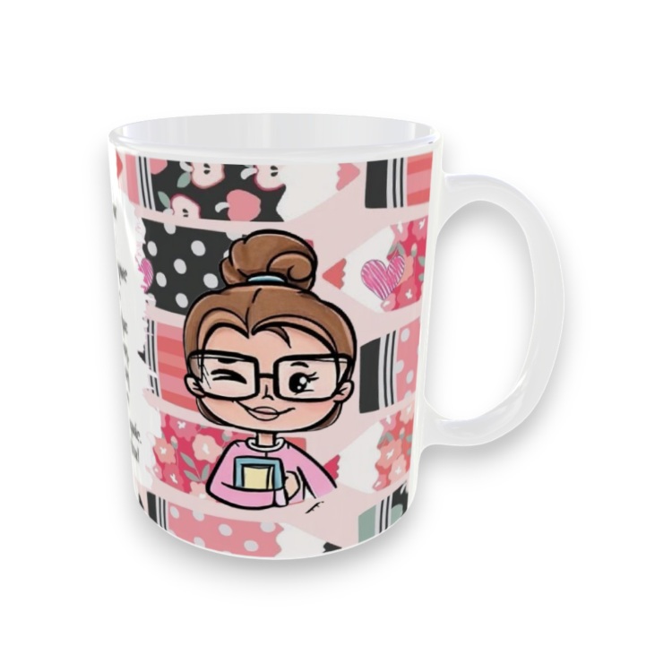 Αναμνηστική Κούπα Για Δασκάλα Pink Teacher με Όνομα