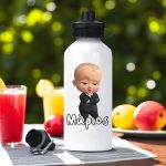Μεταλλικό Παγούρι με Εκτύπωση Boss Baby με Όνομα