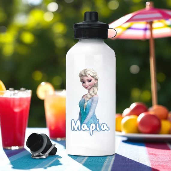 Μεταλλικό Παγούρι με Εκτύπωση Frozen με Όνομα