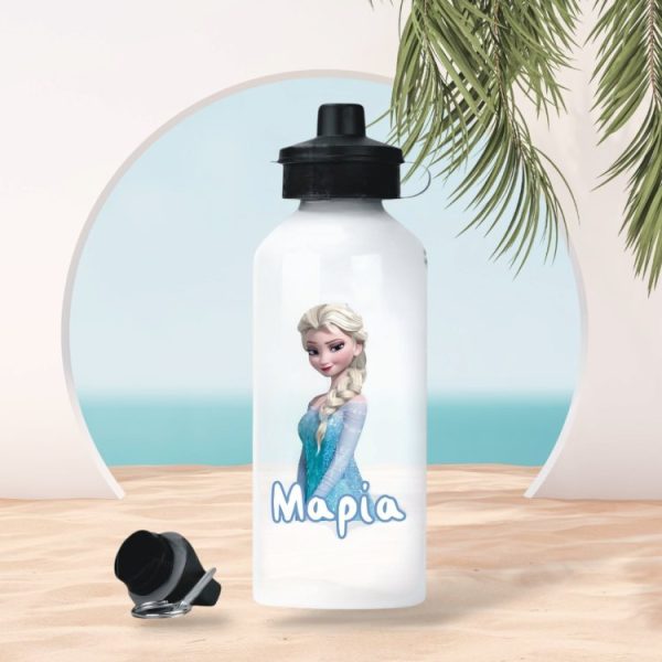 Μεταλλικό Παγούρι με Εκτύπωση Frozen με Όνομα