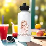 Μεταλλικό Παγούρι με Εκτύπωση Κοριτσάκι Μονόκερος με Όνομα