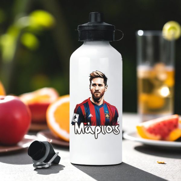 Μεταλλικό Παγούρι με Εκτύπωση Messi με Όνομα