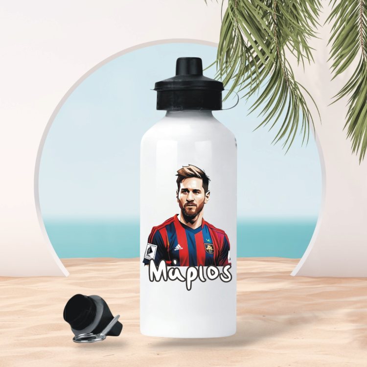 Μεταλλικό Παγούρι με Εκτύπωση Messi με Όνομα