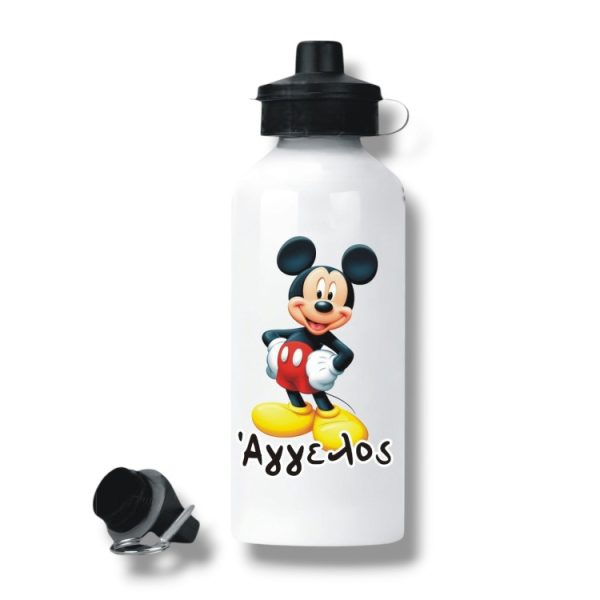 Μεταλλικό Παγούρι με Εκτύπωση Mickey Mouse με Όνομα