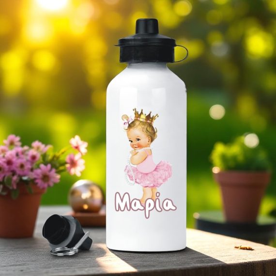 Μεταλλικό Παγούρι με Εκτύπωση Μικρή Πριγκίπισσα με Όνομα