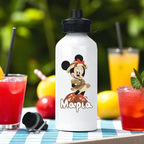 Μεταλλικό Παγούρι με Εκτύπωση Minnie Εξερευνητής με Όνομα