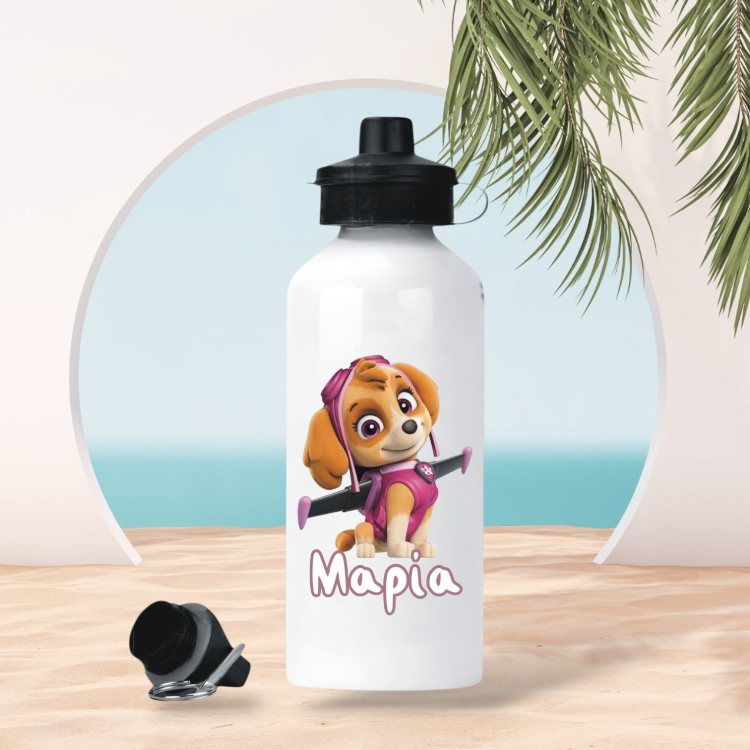 Μεταλλικό Παγούρι με Εκτύπωση Paw Patrol Skye με Όνομα