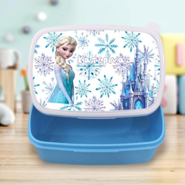 Σχολικό Δοχείο Φαγητού Frozen με Όνομα