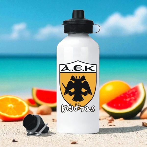 Μεταλλικό Παγούρι με Εκτύπωση ΑΕΚ με Όνομα