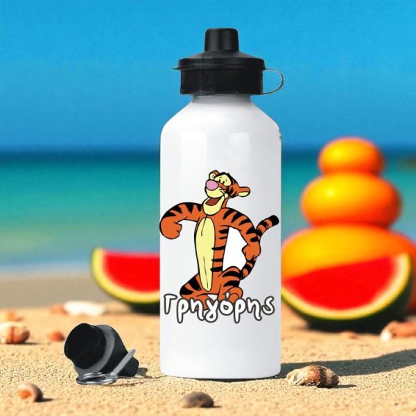 Μεταλλικό Παγούρι με Εκτύπωση Γουίνι Tiger με Όνομα