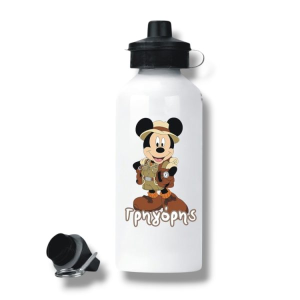 Μεταλλικό Παγούρι με Εκτύπωση Mickey Εξερευνητής με Όνομα