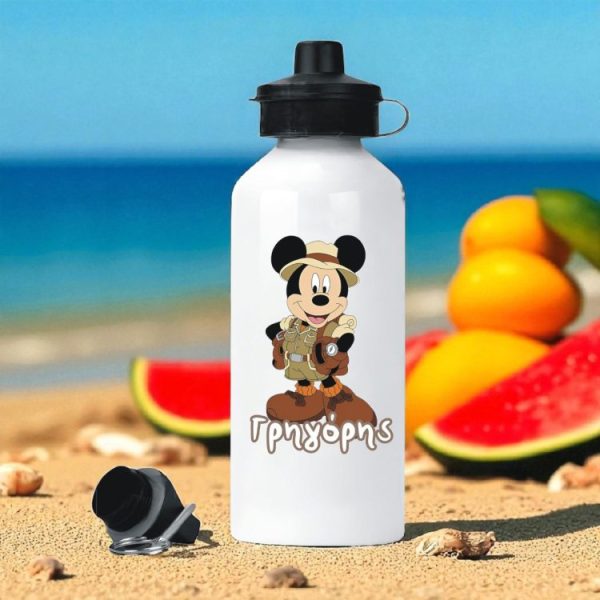 Μεταλλικό Παγούρι με Εκτύπωση Mickey Εξερευνητής με Όνομα