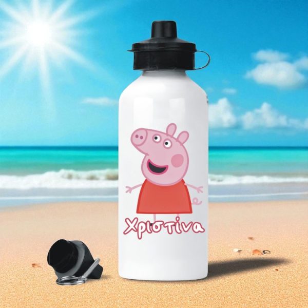 Μεταλλικό Παγούρι με Εκτύπωση Peppa με Όνομα