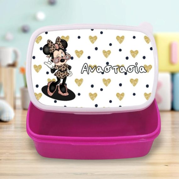 Σχολικό Δοχείο Φαγητού Minnie Mouse Diva με Όνομα