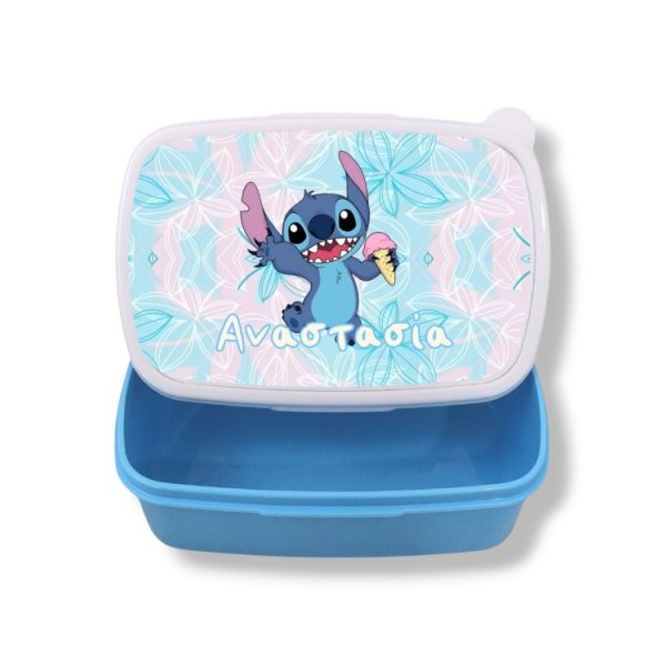 Σχολικό Δοχείο Φαγητού Stitch με Όνομα