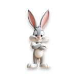 Ξύλινο Έγχρωμο Στοιχείο Bugs Bunny Ξύλινο Έγχρωμο Στοιχείο Bugs Bunny