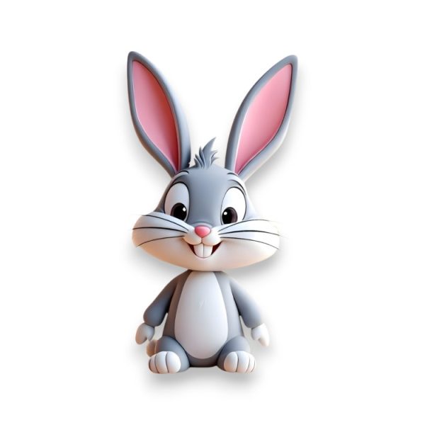 Ξύλινο Έγχρωμο Στοιχείο Bugs Bunny Μωρό