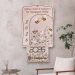 Ξύλινο Ημερολόγιο Για Σχολεία Μελισσούλες