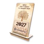 Ξύλινο Επιτραπέζιο Ημερολόγιο Δέντρο Ζωής
