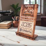 Ξύλινο Επιτραπέζιο Ημερολόγιο Μυστικός Δείπνος