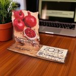 Ξύλινο Ημερολόγιο με Βάση Ρόδια με Κλαδάκια
