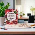 Ξύλινο Ημερολόγιο με Βάση Ρόδια Στρογγυλό Πλαίσιο