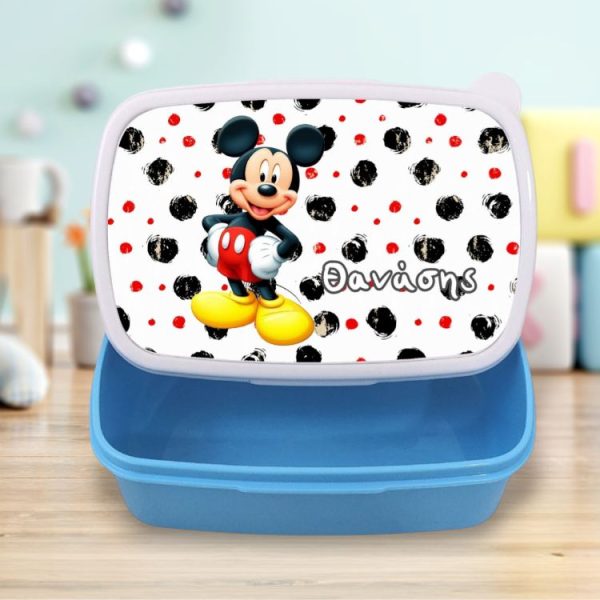 Σχολικό Δοχείο Φαγητού Mickey Mouse με Όνομα