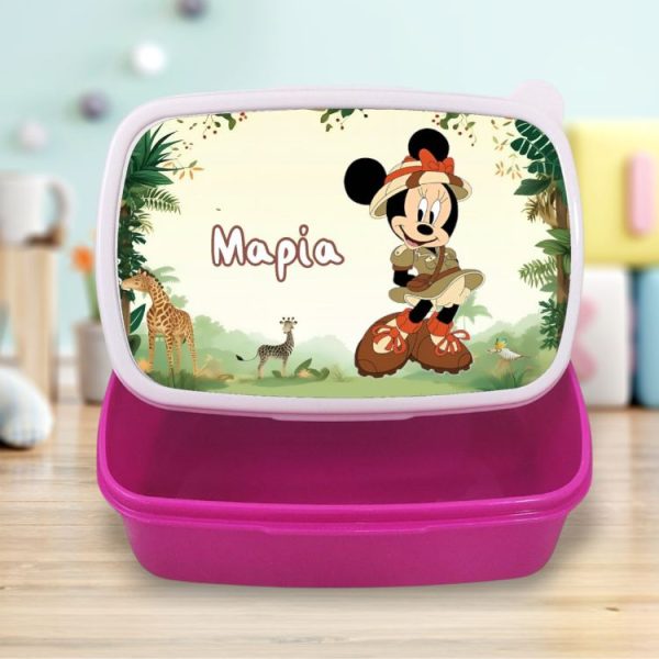 Σχολικό Δοχείο Φαγητού Minnie Εξερευνητής με Όνομα