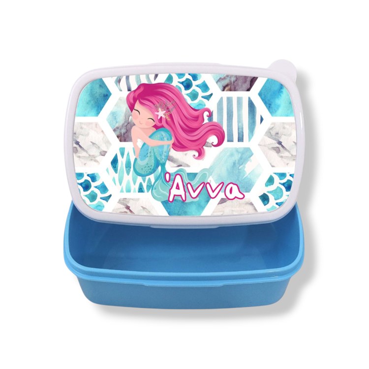 Σχολικό Δοχείο Φαγητού Pink Mermaid με Όνομα Σχολικό Δοχείο Φαγητού Pink Mermaid με Όνομα