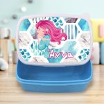 Σχολικό Δοχείο Φαγητού Pink Mermaid με Όνομα Σχολικό Δοχείο Φαγητού Pink Mermaid με Όνομα