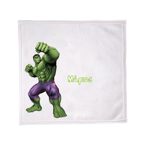 Παιδική Πετσέτα Φαγητού Hulk με Όνομα